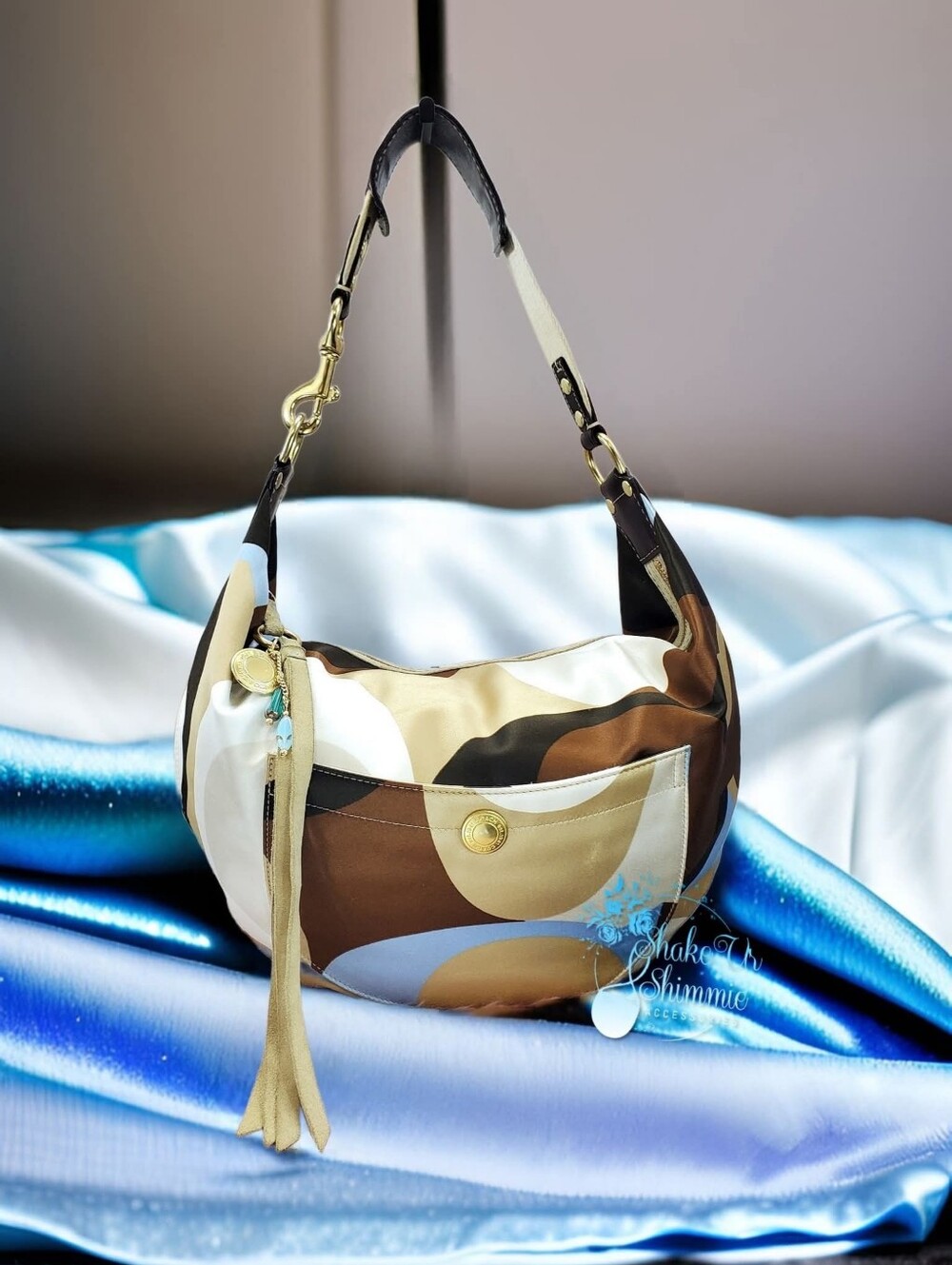 COACH VINTAGE SCARFPRINT HOBO 2 PC SET